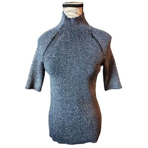 Kenneth Cole Glitter Blue Sweater Size Small